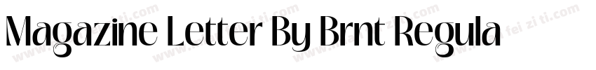 Magazine Letter By Brnt Regular字体转换